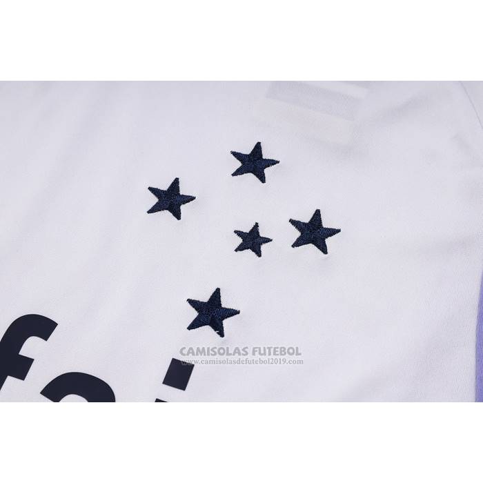 Fato de Treino Cruzeiro Manga Curta 2023-2024 Branco - Calcas Curta